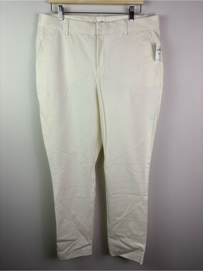 NWT Gap White Slim Ankle Pants size 16T